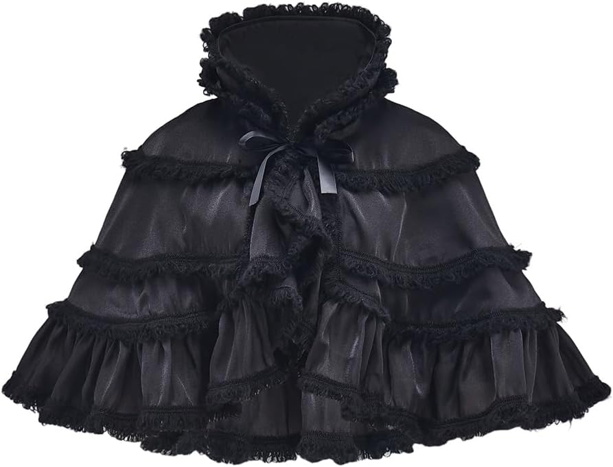 Women's Vintage Evening Cape Ethereal Cloak Tulle Fairy Cloak Princess Capelet Wedding Bridal Shawls for Dress