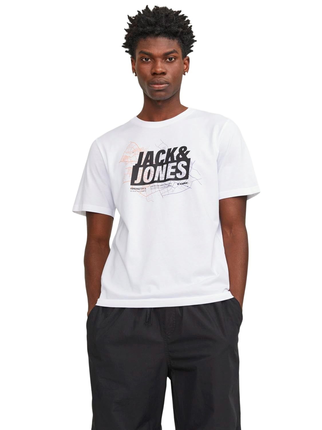 JACK & JONES Men's Jcomap Logo Tee SS Crew Neck Sn T-Shirt