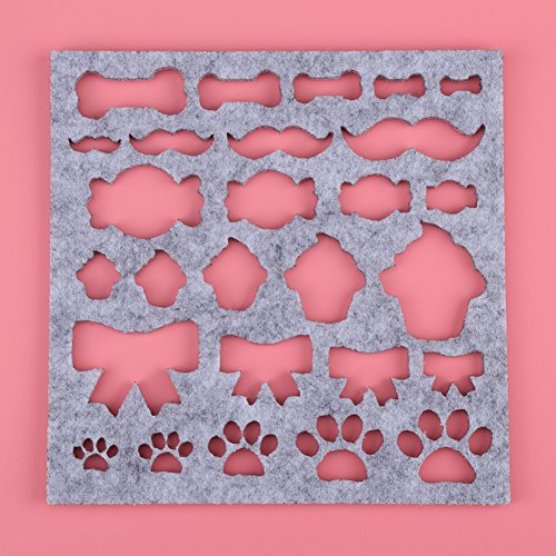 Hongzer Felting Mold, 7pcs/Set DIY Needle Felting Applique Mold Felt Template Beginner Craft Tool - Thumbnail 6