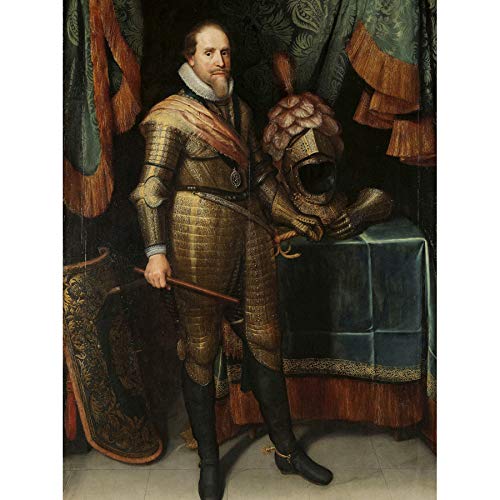 Artery8 Van Mierevelt Maurice Prince Of Orange Painting Art Print Canvas Premium Wall Decor Poster Mural