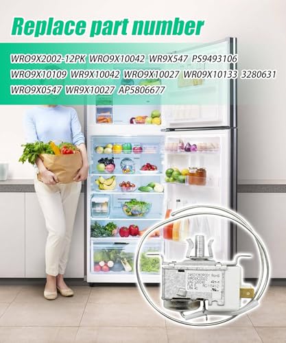 Termostato mecánico de refrigerador WR09X20002 compatible con GE 6