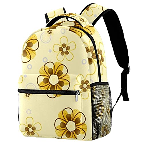 Sac à dos à fleurs grand compartiment pc et sac d'école léger enfant