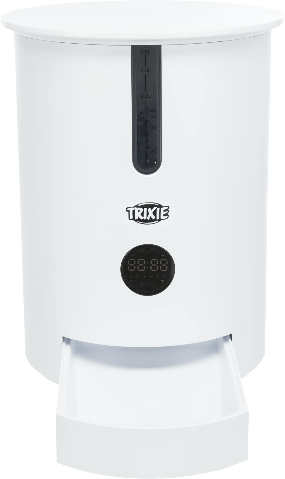 Dispensador automático de Comida TX9, 2,8 l/22 × 28 × 22 cm, Color Blanco