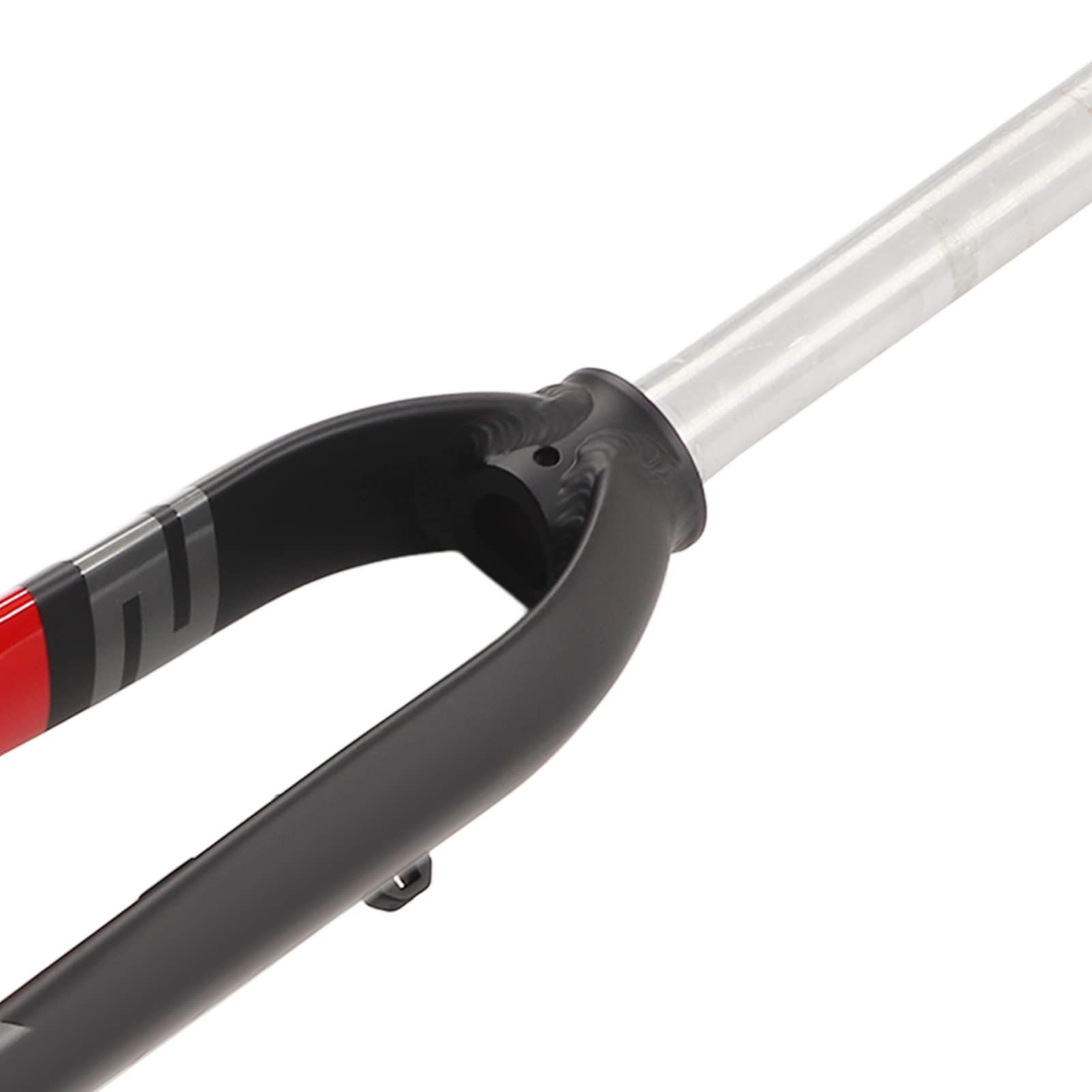 Rowerowy widelec rower górski sztywny widelec rowerowy widelec wysokiej wytrzymałości stop aluminium prosta rura pojedyncza tarcza hamulcowa 160 mm do 26w 27,5in 29 cali uniwersalny (czarny czerwony)