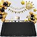BalsaCircle TRLYC Sequin Rectangular Black Sequin Tablecloth 60-Inch by 102-Inch