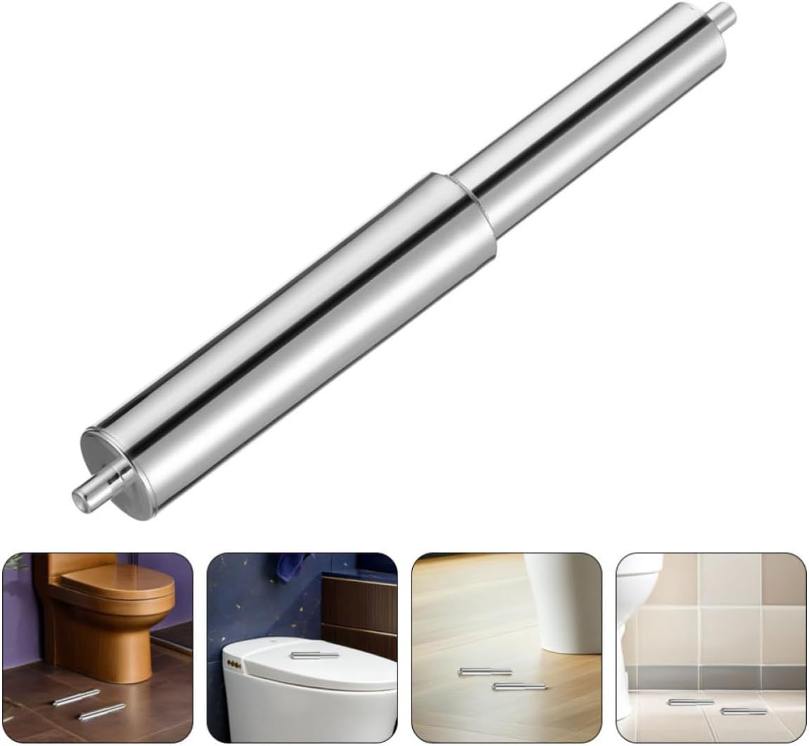 LIFKOME 10pcs Stainless Steel Toilet Paper Holder Rods Spring-Loaded Replacement Roller Spindles for Commercial Restroom Easy Installation Silver Bathroom Hardware