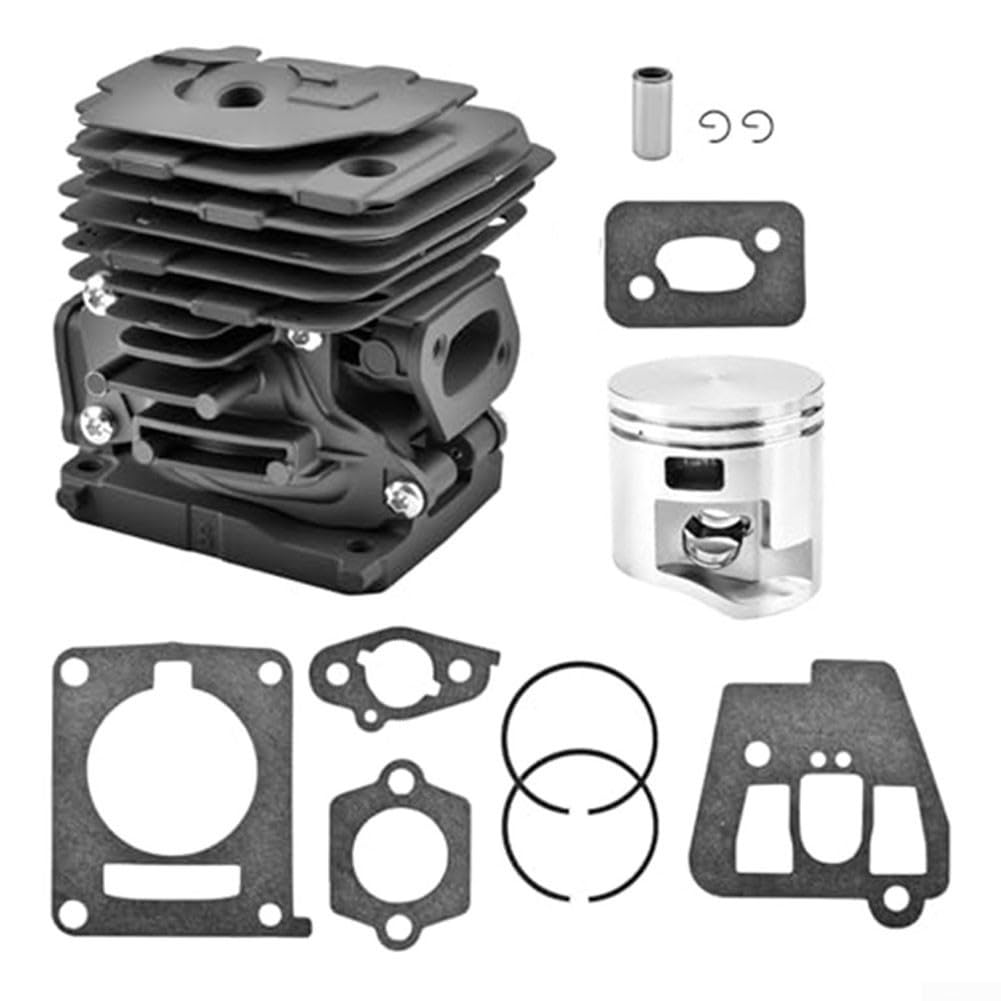 Spelonify Kit de pistón de cilindro de acero con juntas para desbrozadora FS240, FS240C, FS240R, FS360C, FS361C, piezas de reparación de motor de repuesto