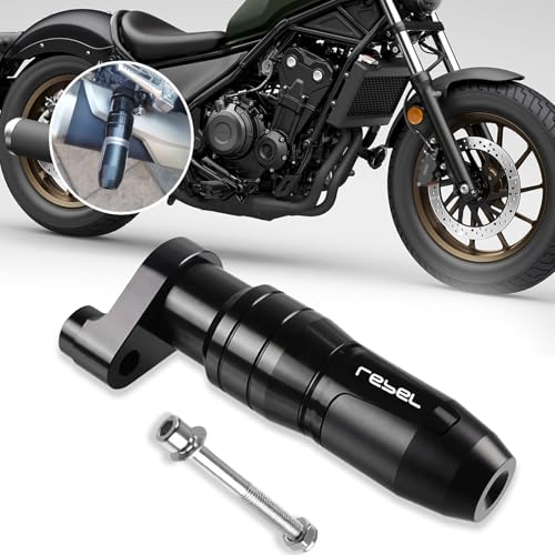 KAGEFUNE For REBEL 1100 CMX1100 CM1100 REBEL 250 300 500 CMX300 CM300 CMX500 CM500 CMX250 CM250 2026+ Muffler Protector Exhaust Slider Anti-collision Pad 2023-2026+ Motorcycle Accessories (Black)