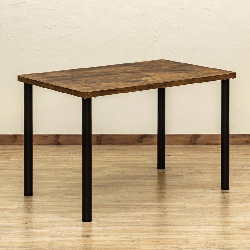 木製ダイニングテーブル ヴィンテージ風ブラウン Amazon｜ヴィンテージ風ダイニングテーブル 幅1100×奥行700×高さ705mm