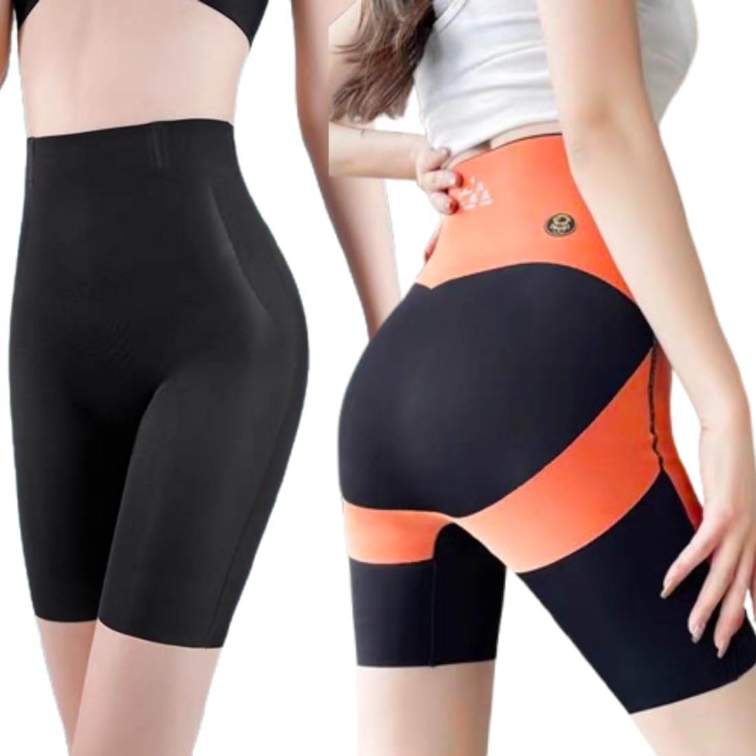 Women Nylon Spandex Double Layer Waist, Tummy, HIPS & Thigh Shaper High Waist Shaper Women Body Slimming Shapewear Underwear Butt Lifter High Waist Shaper, Size- M-2XL-image-42