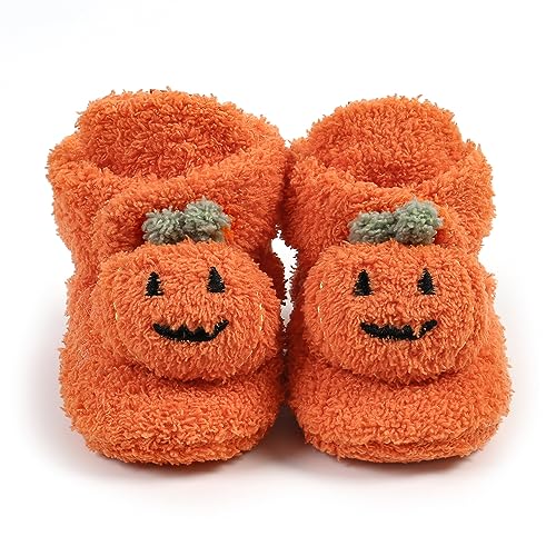 LAFEGEN Baby Girl Booties Non Slip Faux Fur Infant Ankle Snow Boots Newborn Toddler First Walker Winter Crib Shoes 3-18 Months