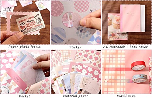 Image of RANDEN Sweetheart Journaling Kit, 346PCS Vintage Scrapbook & Stationery Set with Aesthetic Stickers, Ephemera Pack and Journal Supplies for Bullet Journals, Planners, Albums & Creative Crafts (SweetHeart)