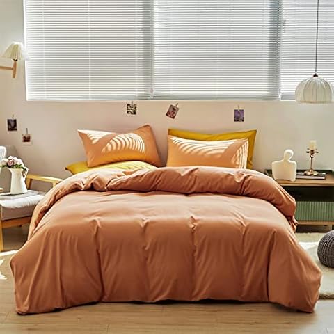 CLOTHKNOW Grapefruit Comforter Sets King Solid Pink Bedding Comforter Sets King Dusty Pink Comforter Solid Color Comforter Hotel Quality Luxury Bedding Set 1 Comforter with 2 Pillowcases Cover
