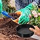 Mikiuly Gartensieb Rund,Gartensieb Sieb Aus Kunststoff,Regulierbares Gartensieb Aus Kunststoff,4 in1 Garten Rundsieb,Durchwurfsieb Rund Gartensieb,Erdsieb Für Garten,für Erde,Kompost,Saatgut,Schwarz