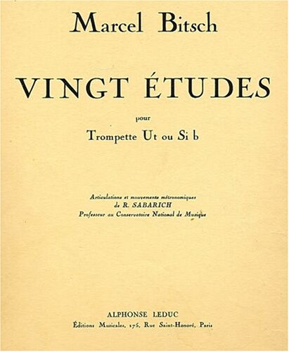Bitsch: 20 Etudes for Trumpet (20 Studies for Trumpet) (AL21316)