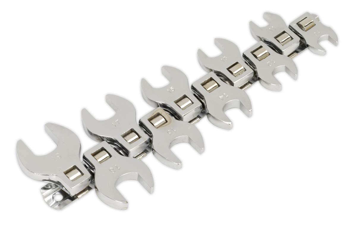 Sealey Siegen S0866 Ensemble de 10 clés plates à fourche patte d'oie 3/8