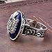 YuLiu Vampire Ring,FunDiscount 18mm Retro Vintage Vampire Diaries Daylight Walking Signet Damon's Ring Finger Ring Oval Stone Punk Antique Ring Cool Simple Band,Gift (1Pcs)