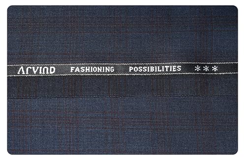 Image of Arvind Men's Super 120's Merino Wool Unstitched Trouser Fabric (PW94V1)