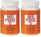 Mod Podge PLCS11272 Water Base Sealer, Glue, Satin Finish, 8 oz., Clear, (Pack of 2)