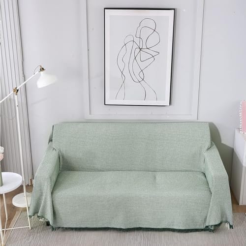 Image of HOKIPO Thick and Soft Sofa Throw Cover 2 Seater, 180 (D) x 230 (L) cm (NEW-AR-4639-N2)