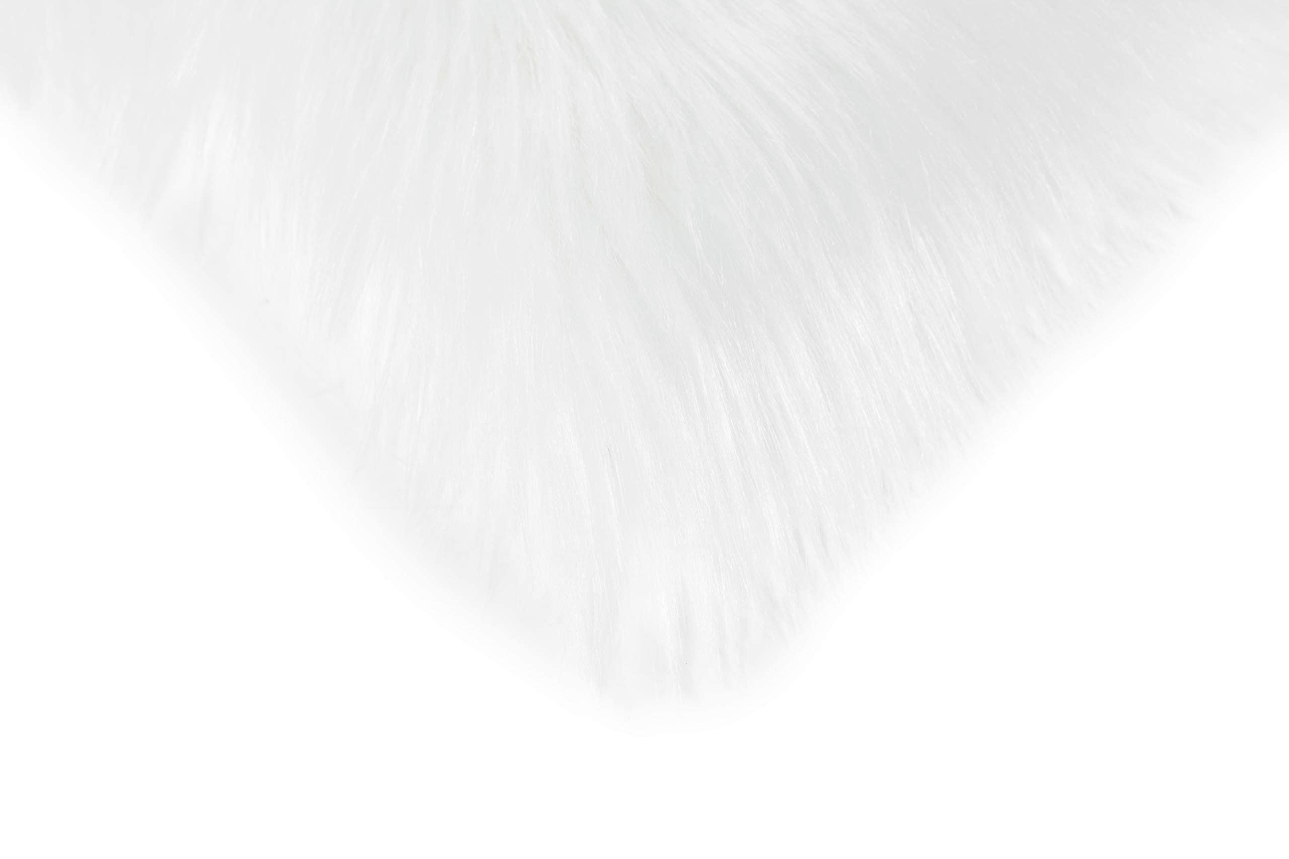 Tapis Shaggy, Tapis en Fausse Fourrure Imitation Peau de Mouton Moelleux Shag Blanket antidérapant Home Floor Decor Rugs (White 80 x 150 cm)