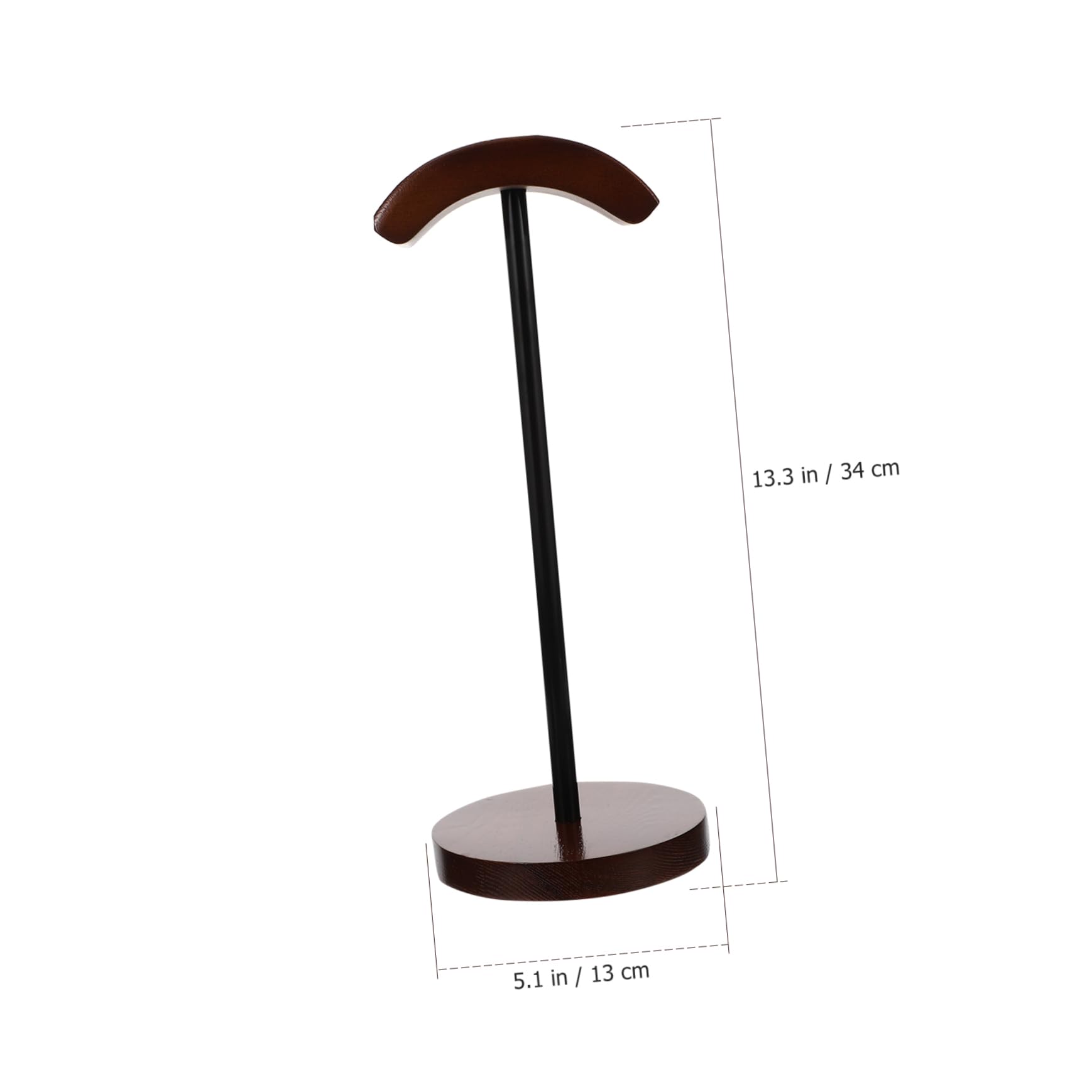 Tofficu Supporto per Cuffie in Legno per Desktop, Porta Auricolari da Scrivania, Resistente e Durevole, Accessorio per Headset e Headphone