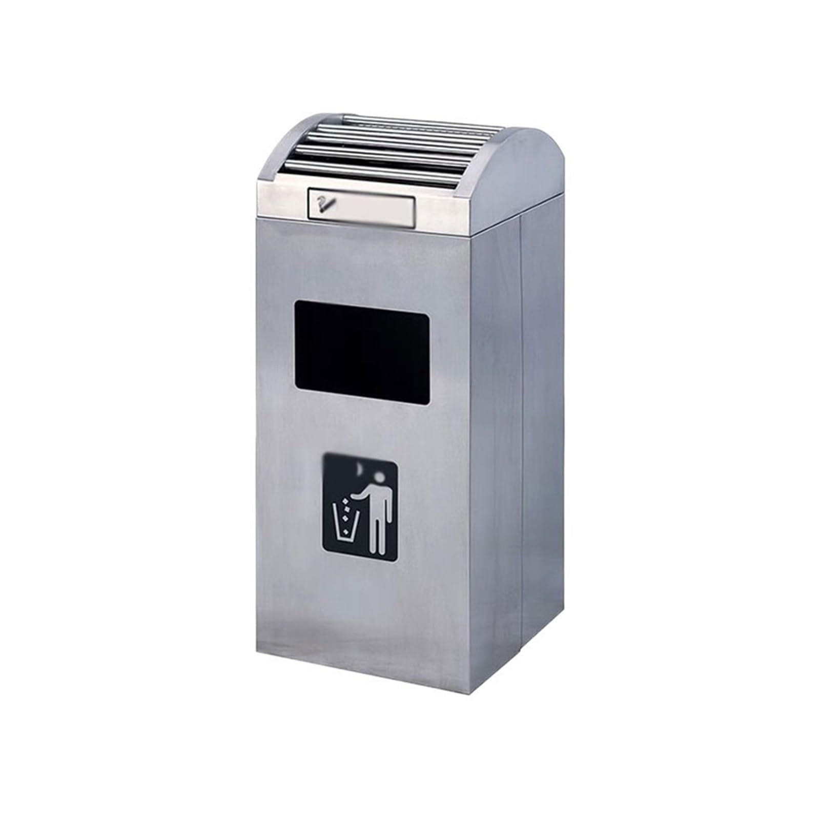 Stand ashtray Indoor Outdoor Vertical Ash Column Smoking Area Stainless Steel Trash Can Pillar