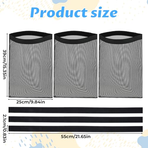 Image of 3 Pcs Outdoor Lint Catcher,Dryer Vent Lint Catcher Bag for Dryer Vent Capturing Lints and Dust,Black