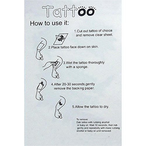 Mapofbeauty NBT0TA10378-SS3-M-B Black Feather And Bird Temporary Waterproof Tattoo Body Art Sticker thumb #1