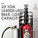 Maxority 20-Ton (40,000 LBs) Air Hydraulic Pneumatic Quick Lift Car Bottle Jack with Aluminum Alloy Pump and Manual Hand Pump for Auto Repair and House Lift