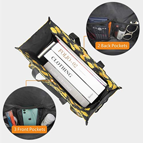 Image of TOPDesign Utility Water Resistant Tote Bag with 13 Pockets, Top Zipper Closure & Thick Bottom Support, for Working Women