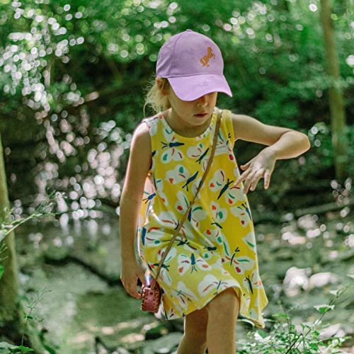 Accsa Girls Baseball Hat Tie-Dye Unicorn Hats For Girls Adjustable Kids Baseball Cap Purple #TOP6