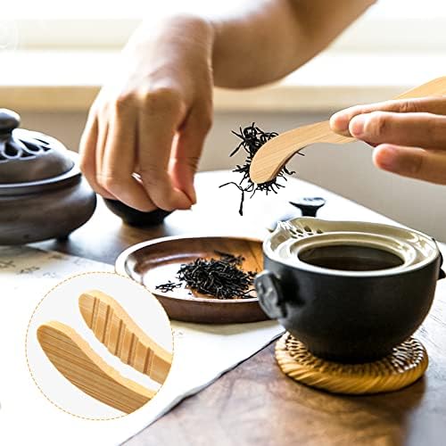 6 Pack Bamboo Toaster Tongs ,Natural Wooden Tongs for Cooking ,Sweet Tongs, Kongfu Tea Utensil Tweezers ,Kitchen Feeding Tongs for Bread, Fruit,Buffet,Salad