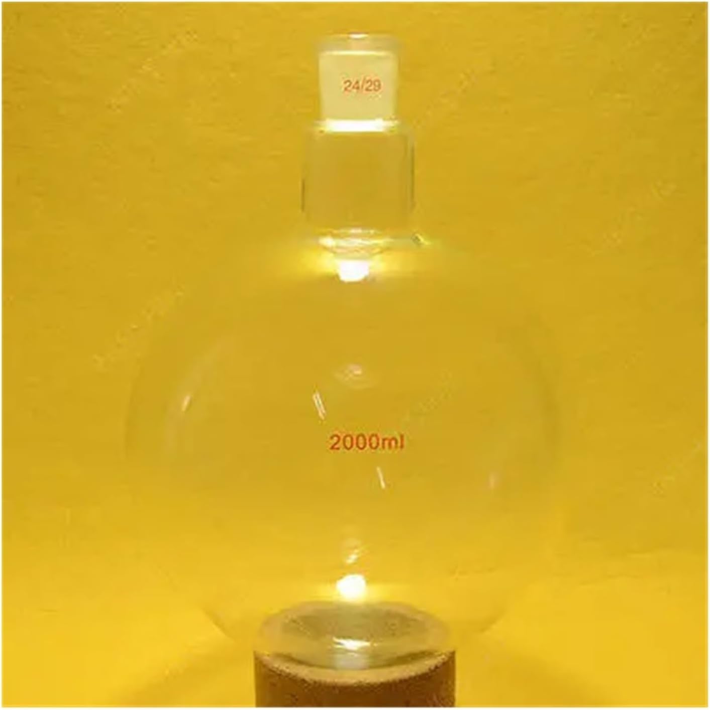 2000ml,24/29,1 Neck,Round Bottom Glass Flask,2L,Single Neck,Lab Chemistry Vessel