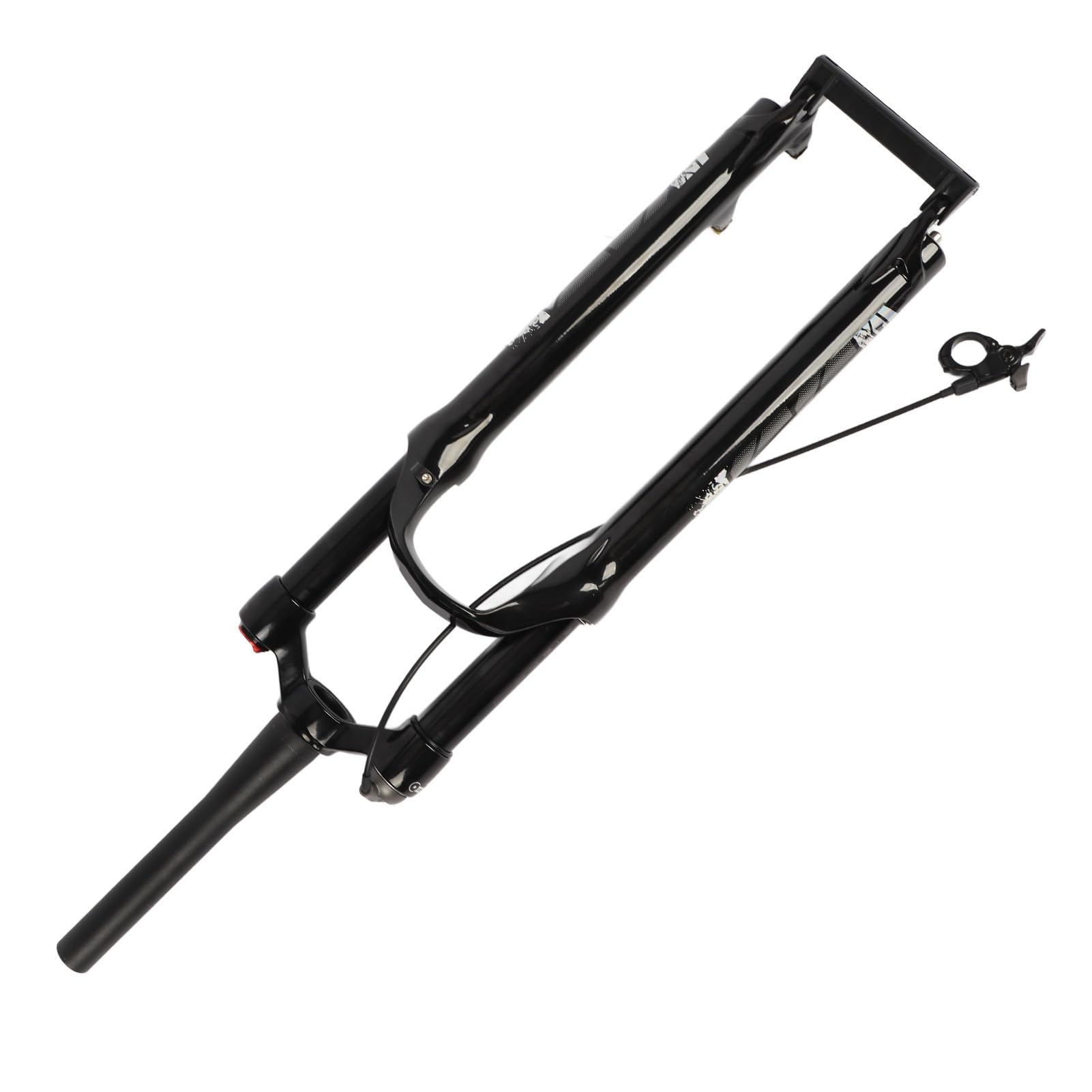 Baxnore Fahrradfedergabel, Fahrrad-Luftfedergabel aus Aluminium-Magnesium-Legierung, verstellbare Fahrrad-Stoßdämpfungs-Vordergabel für Fahrradzubehör Sport & Freizeit