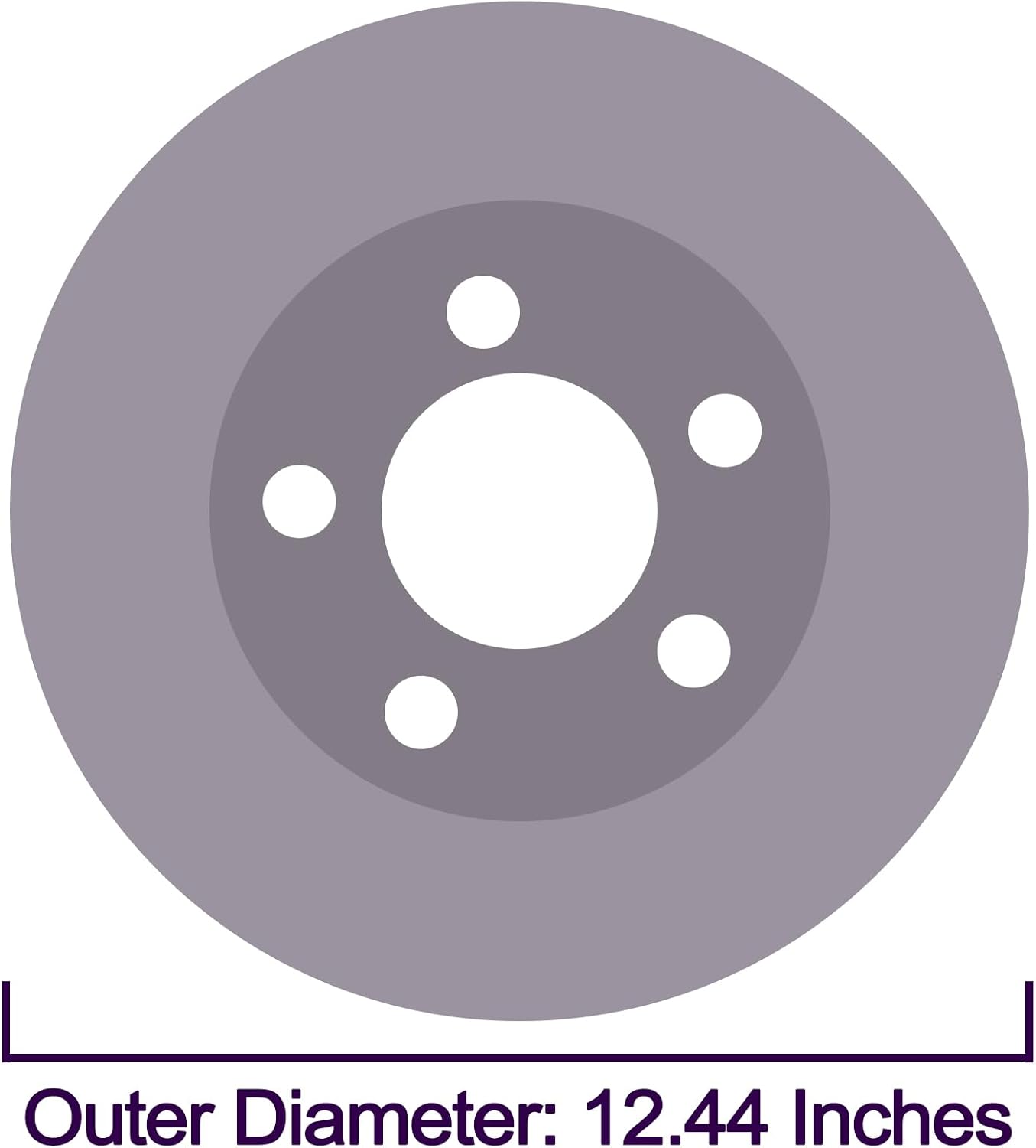 Rear Brake Rotors Replacement for Jeep Wrangler 2007 2008 2009 2010 2011 2012 2013 2014 2015 2016 2017, Jeep Wrangler JK 2018 Brakes, 12.44" Rear