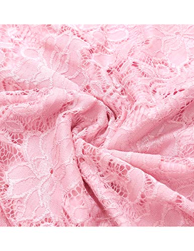 image for Meetjen Summer Vintage Floral Lace Dress Homecoming Prom Graduation Br