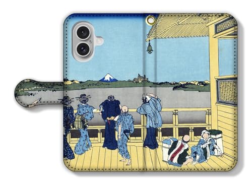 手帳型 iPhone17互換 スマホケース 【世界の名画】 葛飾北斎 ☆浮世絵☆ 富嶽三十六景 富士山 山 冨嶽 アート 絵画 芸術 日本 和 和風 (五百らかん寺ささ?ゐと?う)