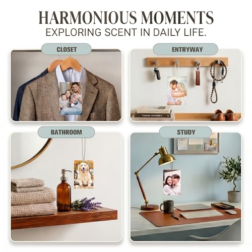 Image of Custom Air Freshener for Car, Personalized Air Fresheners, Custom Double Sided photo Air Freshener, for Wardrobe, Bathroom and Hanging Ornaments (Rectangle)