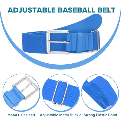 Image of Baseball Socks and Belt Combo for Youth Adult - Softball Socks and Belt for Boys and Girls