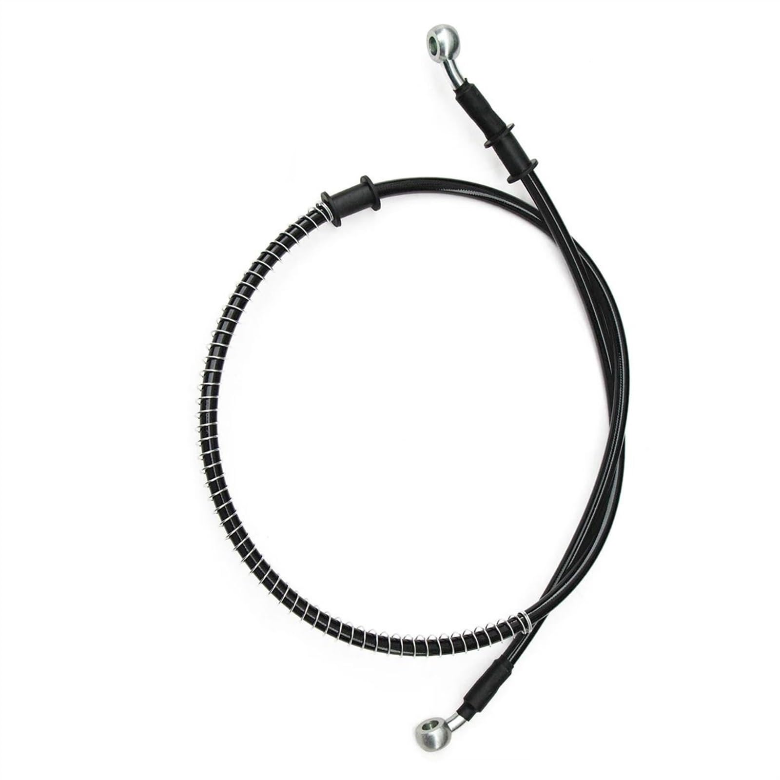 Ksxzw Black- Silver Motorbike Part Motorcycle Brake Hose Line 28 Degre 1900Mm M8