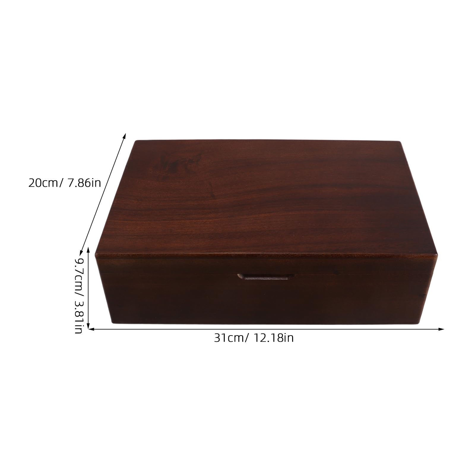 Boîte à Thé Style Vintage à 8 Compartiments avec Couvercle, en Bois