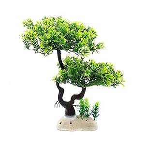 JAINSONS PET PRODUCTS Aquarium Plastic Artificial Plant Fish Tank Ornament Tree Decoration, 1 Pc