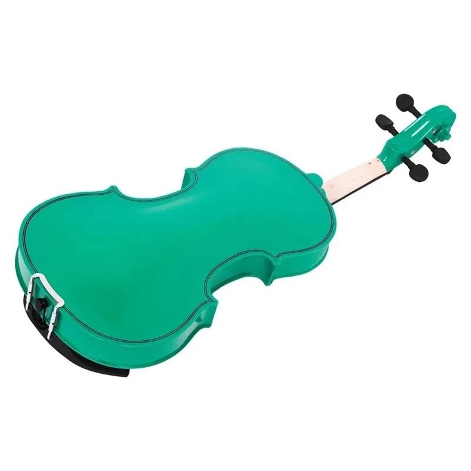 Violino Acustico In Legno Massello 4/4 Violino Principianti | Adatto ai principianti | Verde | Accessori inclusi