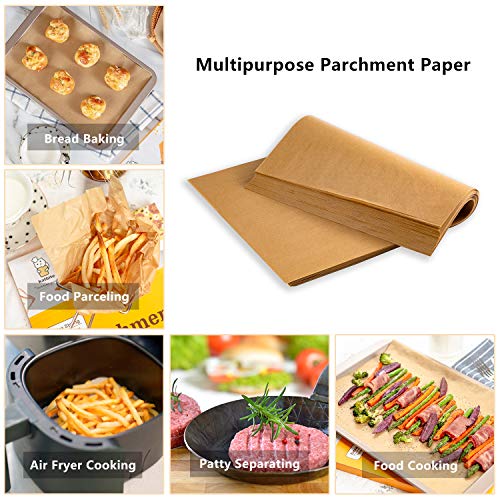 image for Katbite Heavy Duty Unbleached Parchment Paper 200 pcs, 12x16 inch Parc