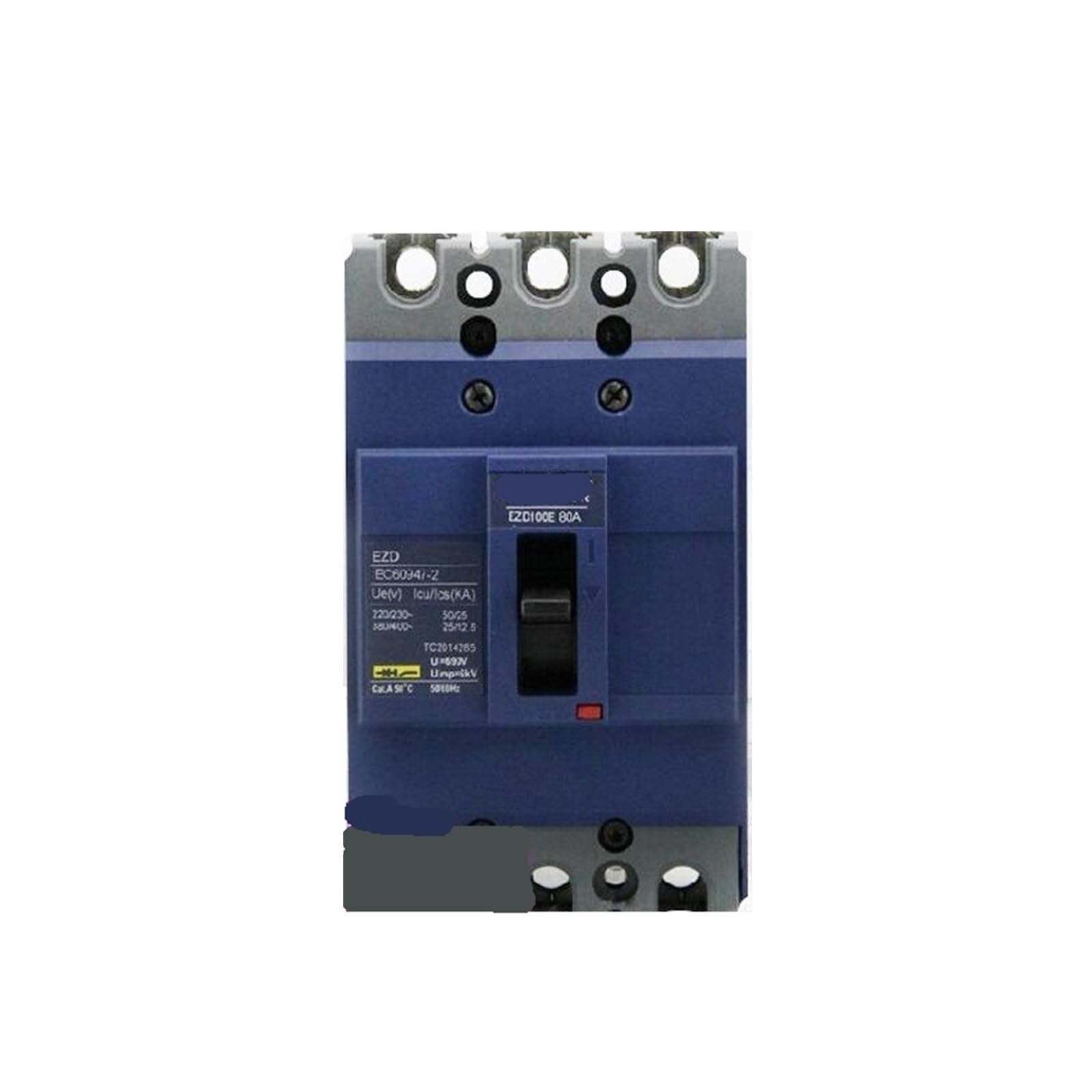 Disjoncteur à boîtier en plastique EZD100E 60A interrupteur air triphasé 20A pour réseau électrique
