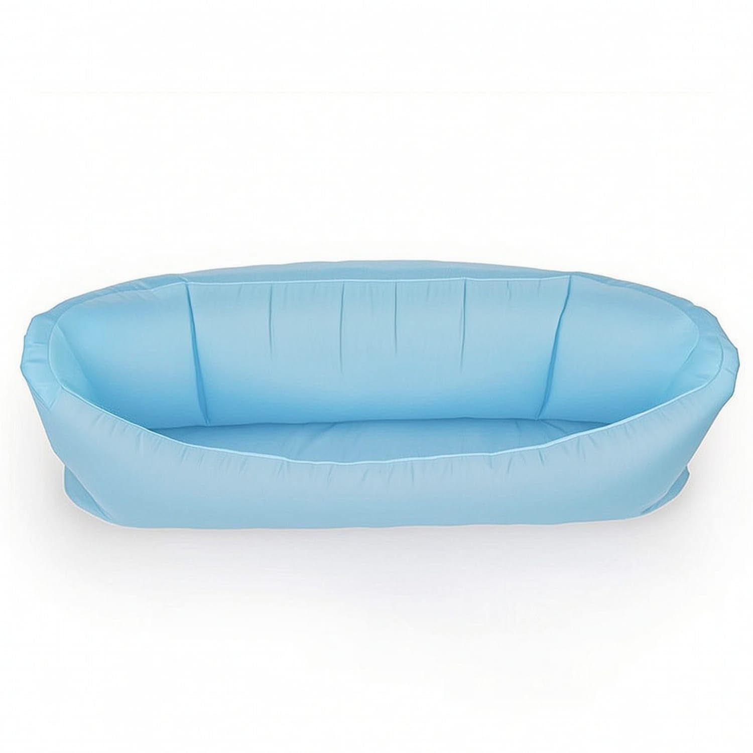 Ojiva® Lightweight Inflatable Lazy Sofa Portable Inflatable Sofa Foldable Lazy Lounger Heavy Duty for Campers, Travelers, Camping, Beach, Park, Backyard, Sky Blue-image-12