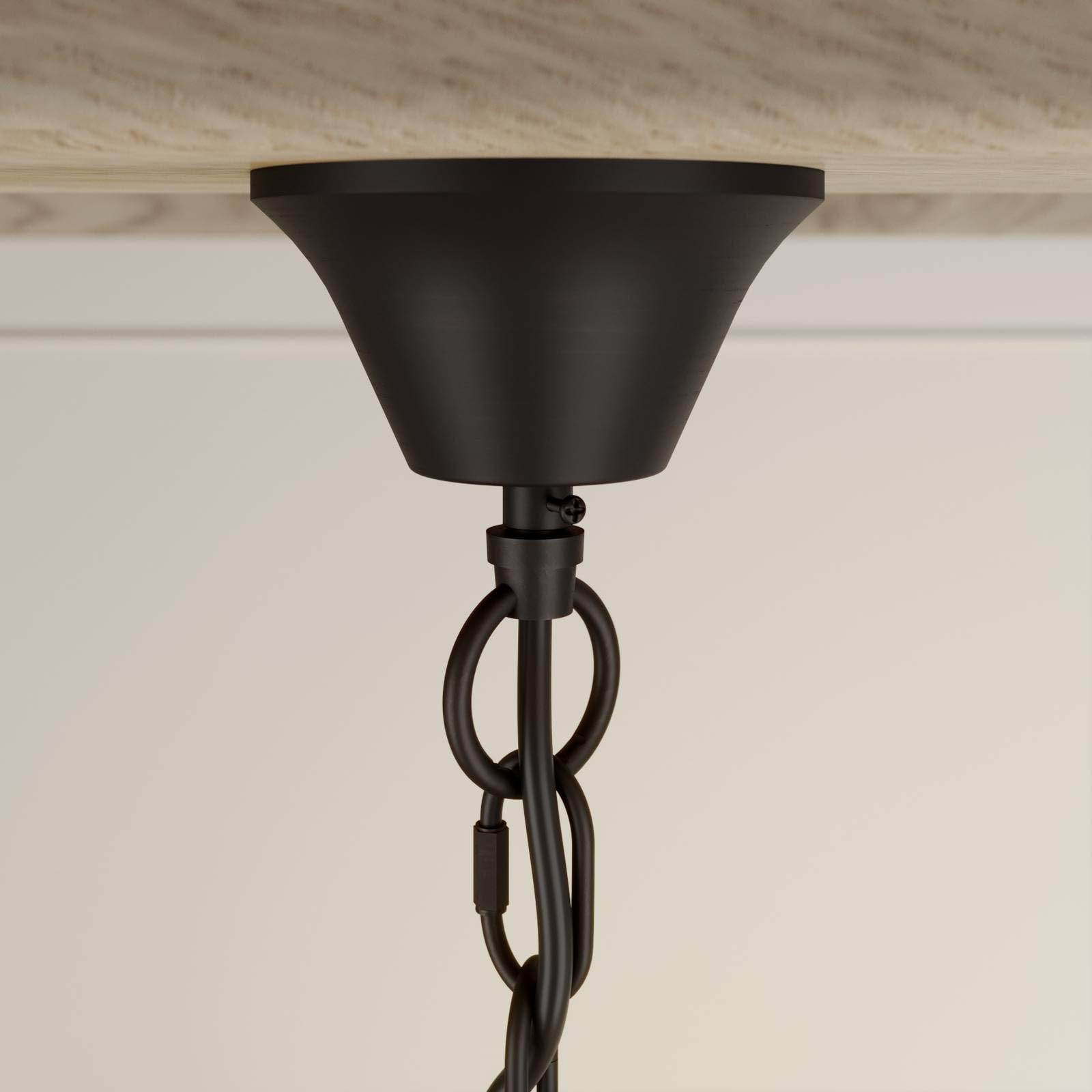 Lindby Kronleuchter Shervan (Retro, Vintage Antik) in Braun aus Metall (5 flammig E14) - Pendelleuchte Hängelampe Lüster Lampe Deckenleuchte Deckenlampe Wohnzimmerleuchte