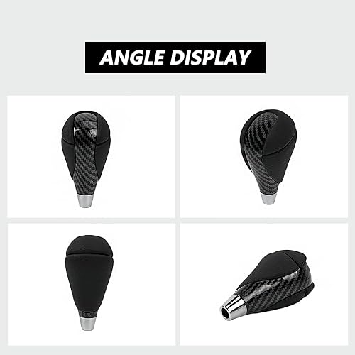 Miniatura 6 de muge racing Pomo de palanca de cambios de cuero de fibra de carbono para la mayoría de Lexus ES300 GS430 IS250 LX470 RX450h Toyota Crown Corolla