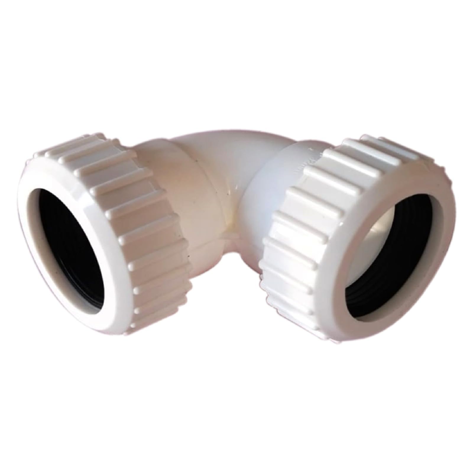 Shmox White Waste Compression 90 Degree Bend Elbow - 90 Degree 32Mm Waste Knuckle Pushfit (Pack Of 1)